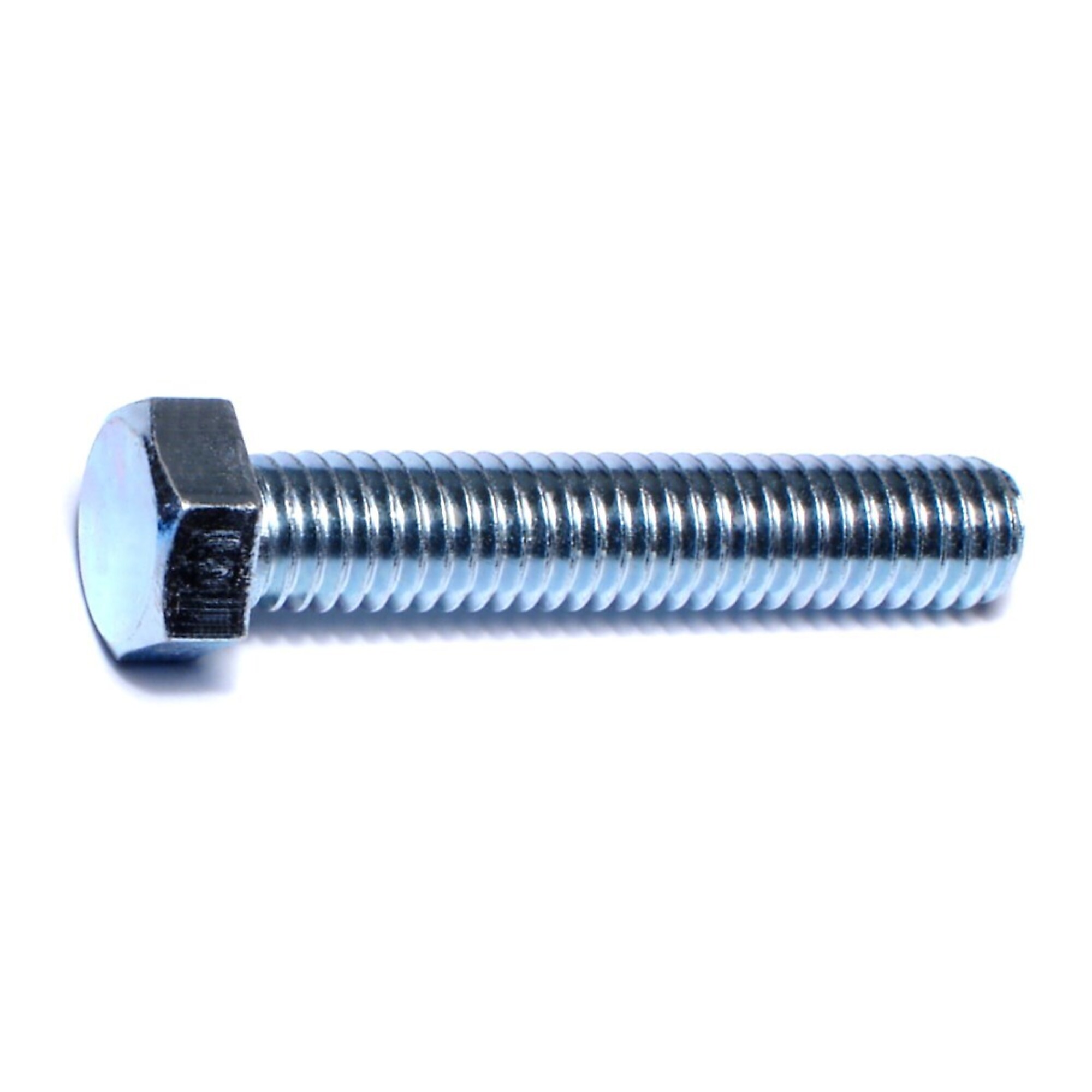 Midwest Fastener Full Thread Hex Head Tap Bolts - 3/8in.-16 x 2in., Zinc Plated Steel, Coarse Thread, 100 Pcs, Model# 01003